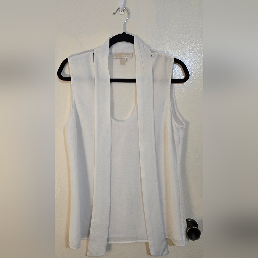 Michael Kors Ivory Sleeveless Tank Top